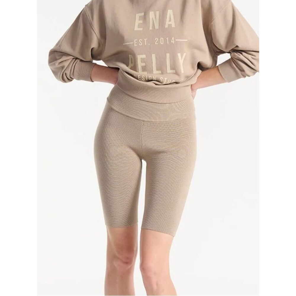 ena pelly daybreak bike short taupe tan NWT size 6